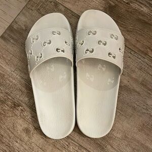Gucci White Slides